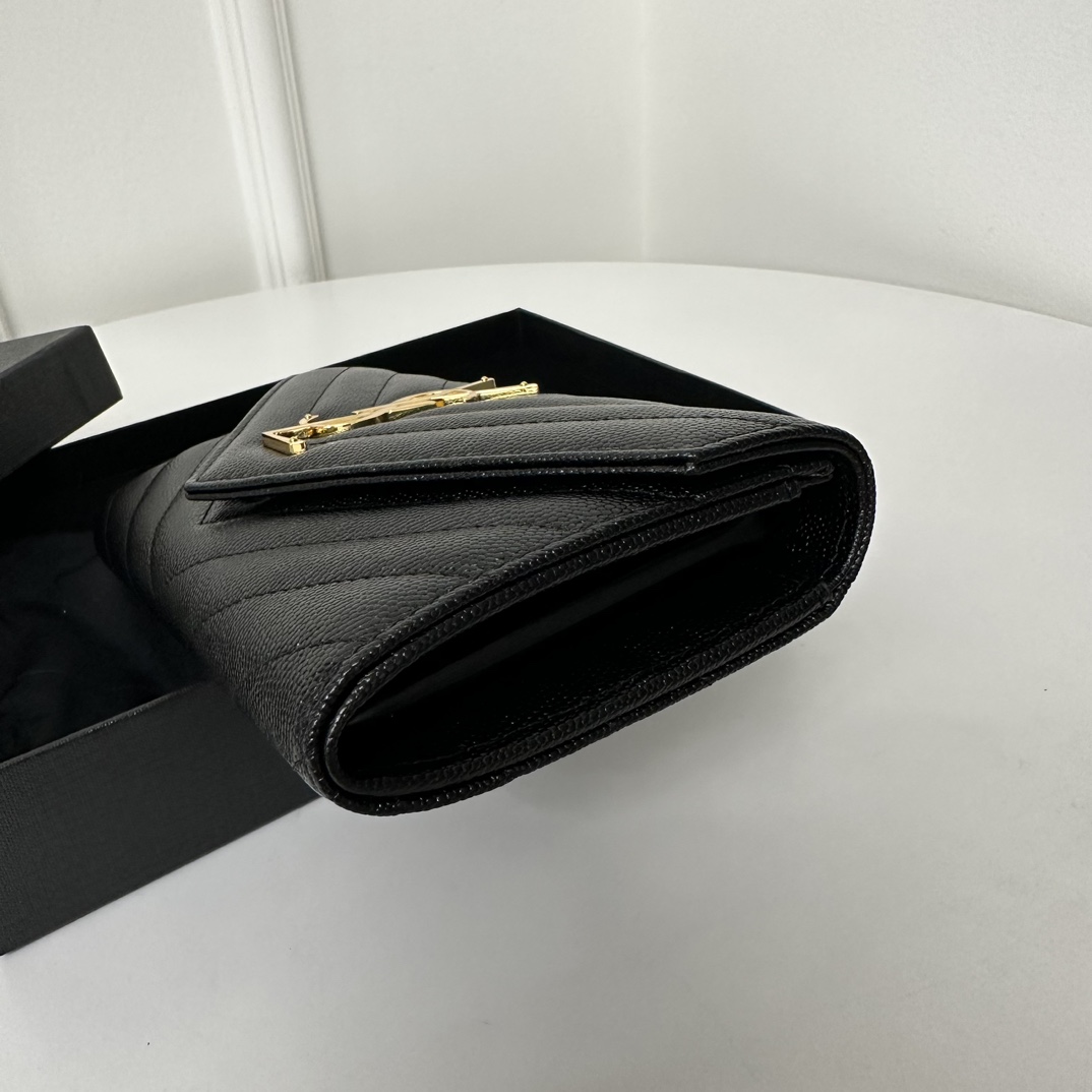 YSL Classic Button Wallet/Clutch