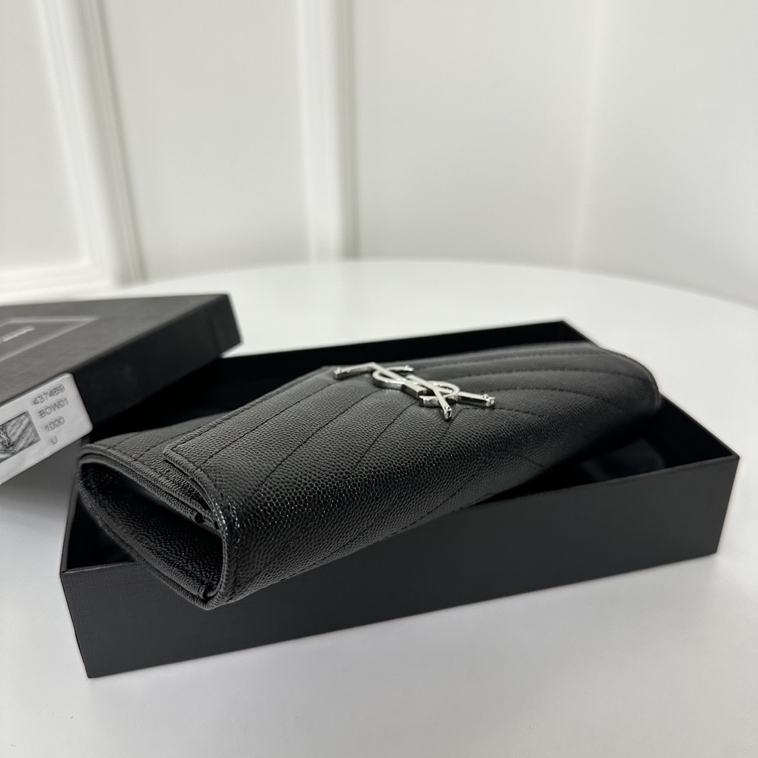 YSL Classic Button Wallet/Clutch