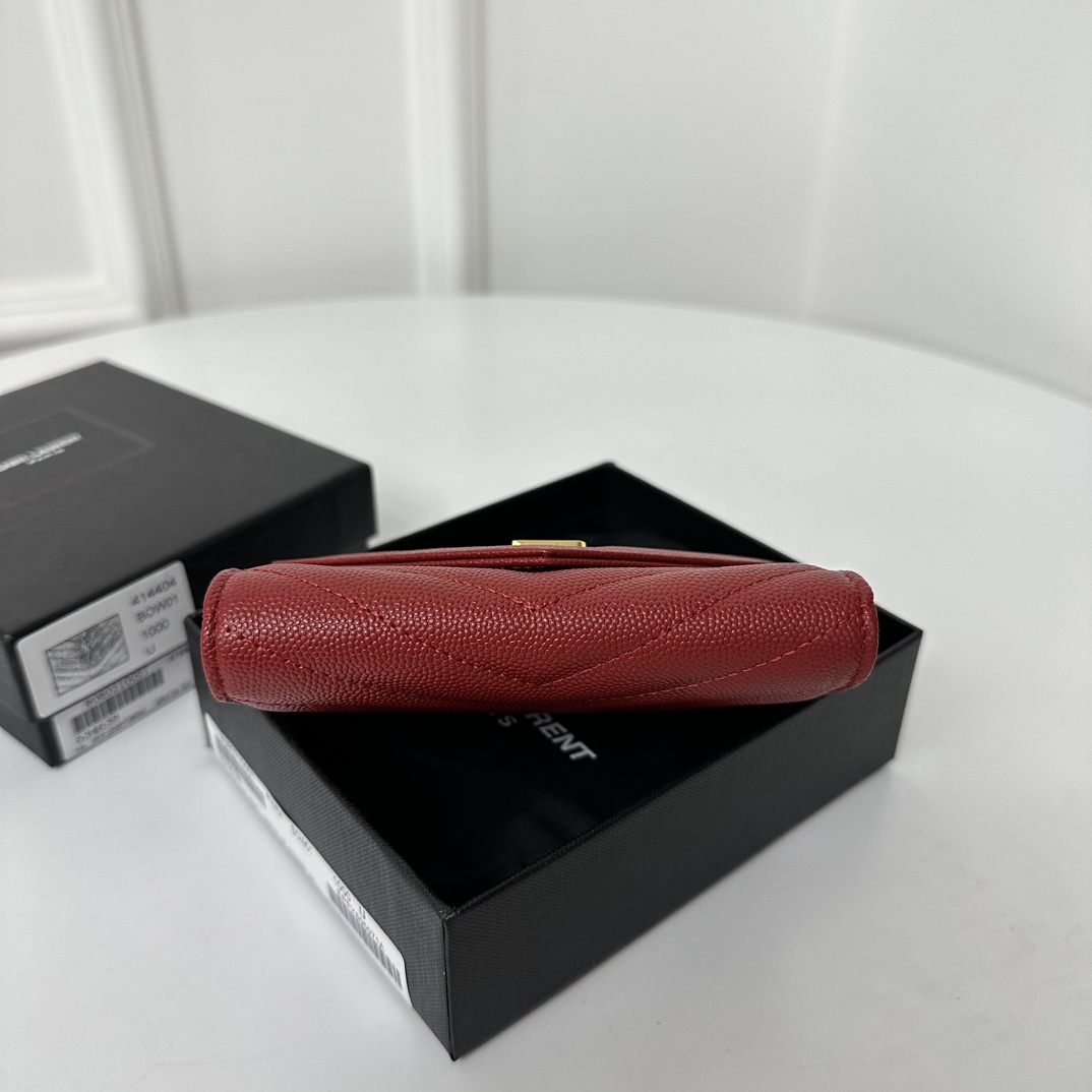 YSL Caviar Leather Wallet, Calfskin