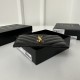 Card Holder/Coin Purse #Caviar Black Gold MONOGRAM FRAGMENTS