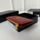 Card Holder/Coin Purse #Caviar Black Gold MONOGRAM FRAGMENTS