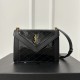 Gaby mini Stitched Leather Crossbody Bag, Patent Leather