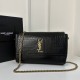 Croc-Embossed Detail YSL Kate Double-Sided Chain Bag, Suede & Croc-Embossed Leather