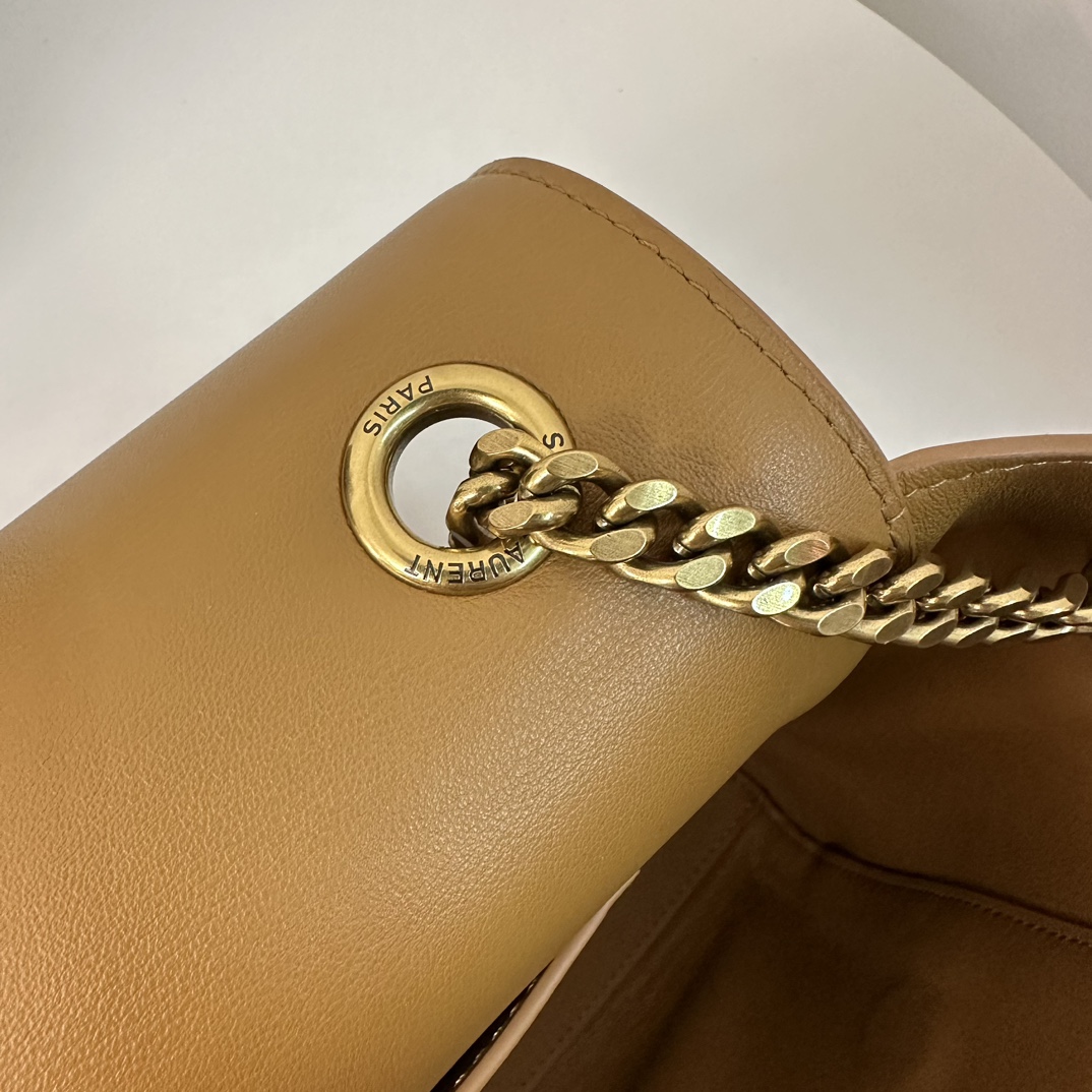 Apricot Suede Detail YSL Kate Double-Sided Chain Bag, Suede & Smooth Leather