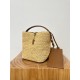 Hobo Raffia Straw Bucket Bag