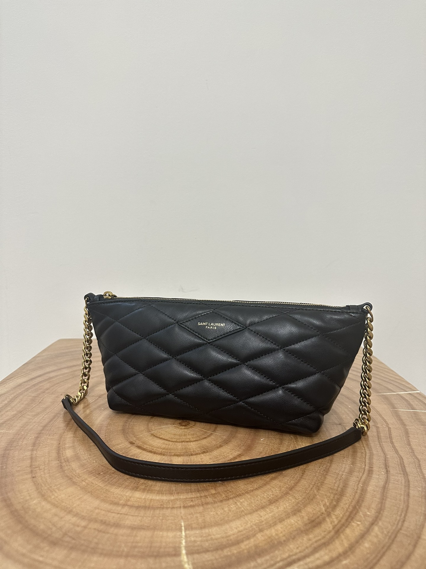 YSL ZIPPED Series Dumpling Underarm Bag Lamb Leather