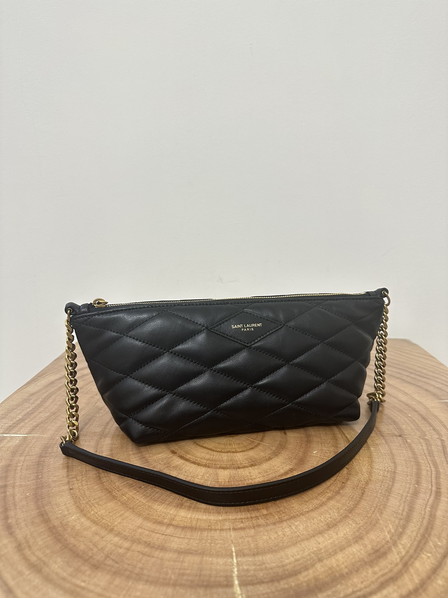 YSL ZIPPED Series Dumpling Underarm Bag Lamb Leather