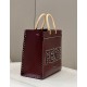 Tote Full Leather Large Bag with Organic Glass Handle Model no: 80015