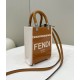 Fendi Tote Color-Block Design with Fabric Shoulder Strap Model no: 8616s