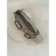 O'Lock Clutch Bag Gold and Silver Mix with Tortoiseshell Effect Organic Glass Chain Decorated Handle Model no: 8573