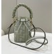 Mini Bucket Bag Denim Embroidered Double F Logo Model no: 038D