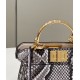 Micor Python Leather Tote with Full Steel Decoration Model no: 80063