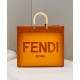 Fendi Peekaboo-Tote Calfskin Handcrafted with Acrylic Handle and Full Steel Hardware Model no: 80009L