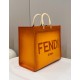 Fendi Peekaboo-Tote Calfskin Handcrafted with Acrylic Handle and Full Steel Hardware Model no: 80009L