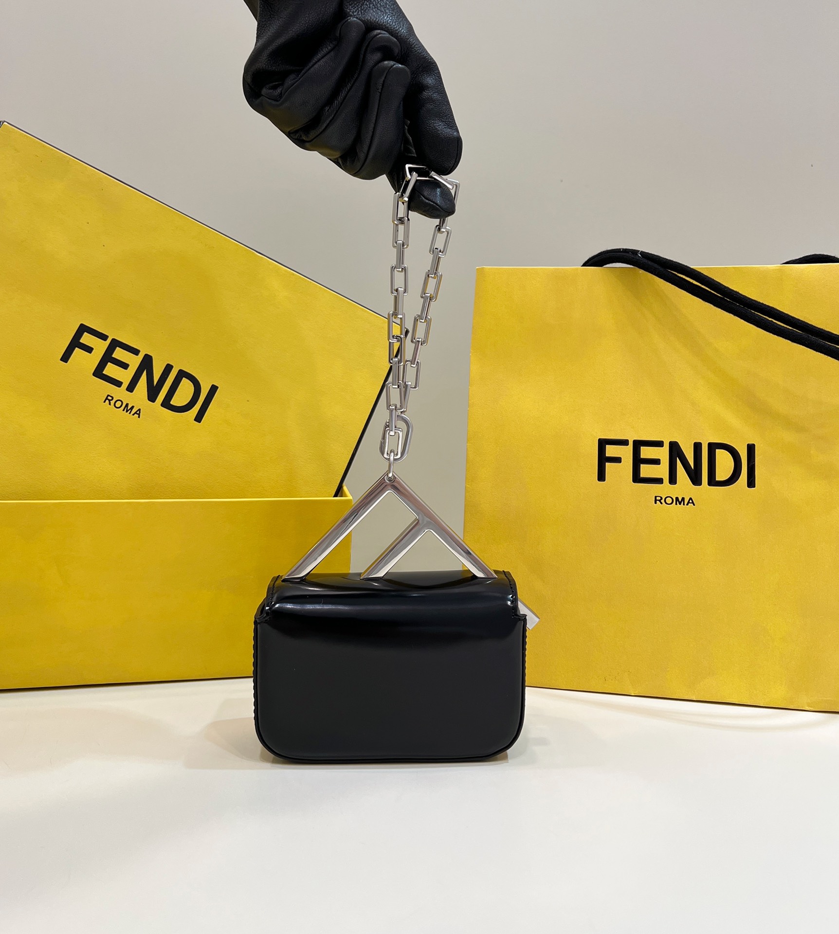 Small FENDI First Sight Handbag All Leather Model no: 8609S