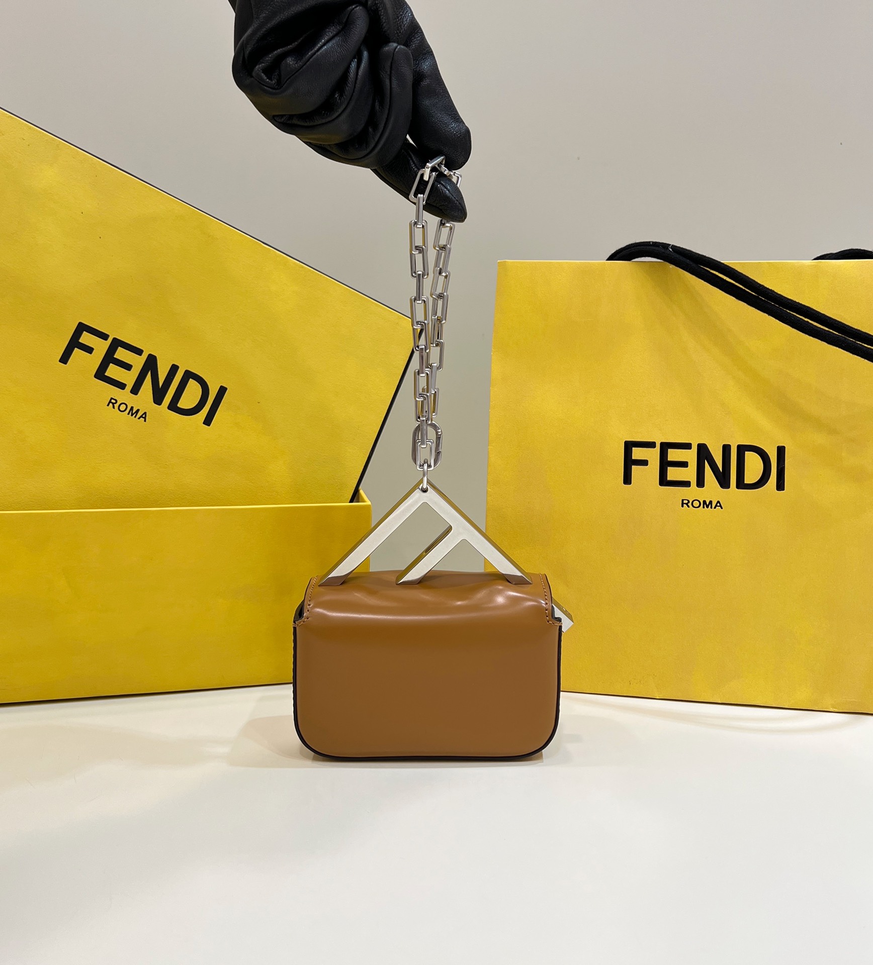 Small FENDI First Sight Handbag All Leather Model no: 8609S