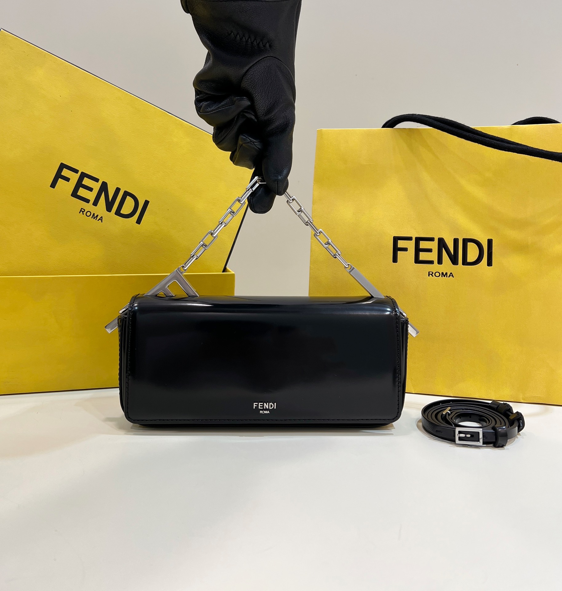 FENDI First Sight Handbag All Leather Model no: 8609