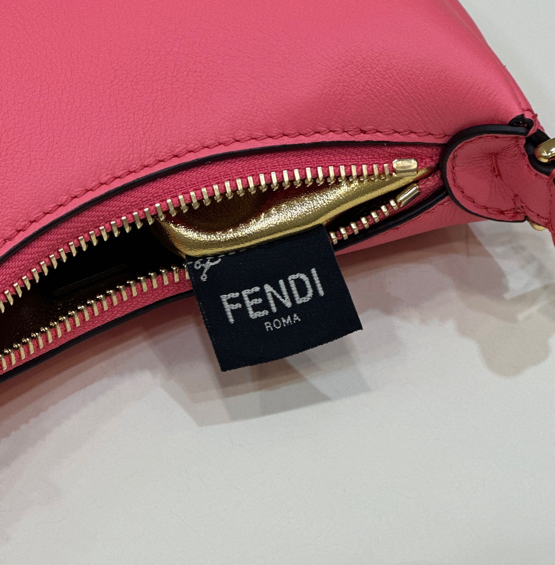 Fendigraphy Mini Version Underarm Bag, Calfskin, Shoulder Strap Sold Separately Model no: 80056S