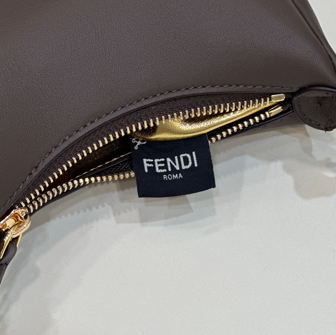 Fendigraphy Mini Version Underarm Bag, Calfskin, Shoulder Strap Sold Separately Model no: 80056S