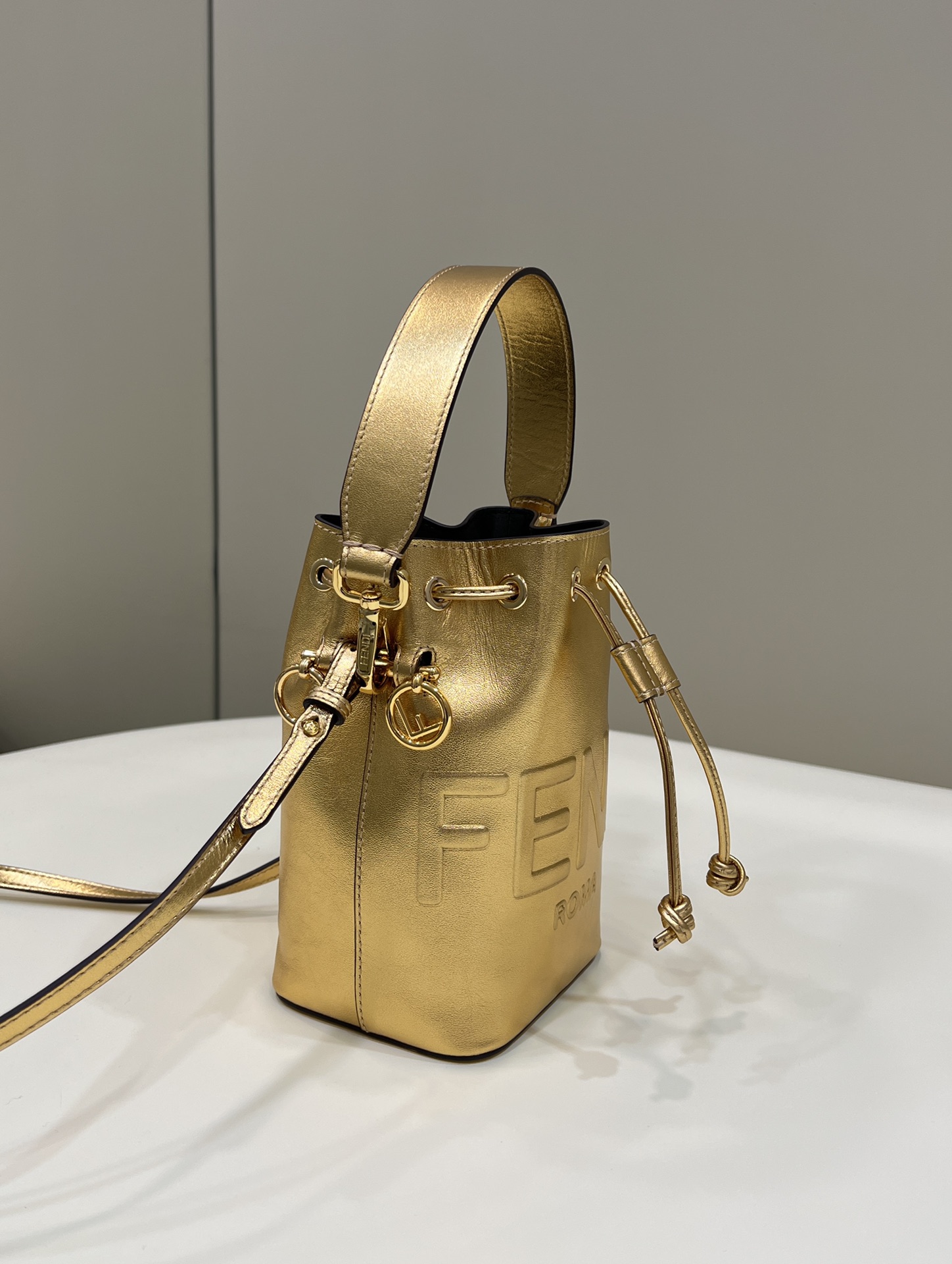 FENDI Mon Tresor Mini Bucket Bag, Calfskin Model no: 8557