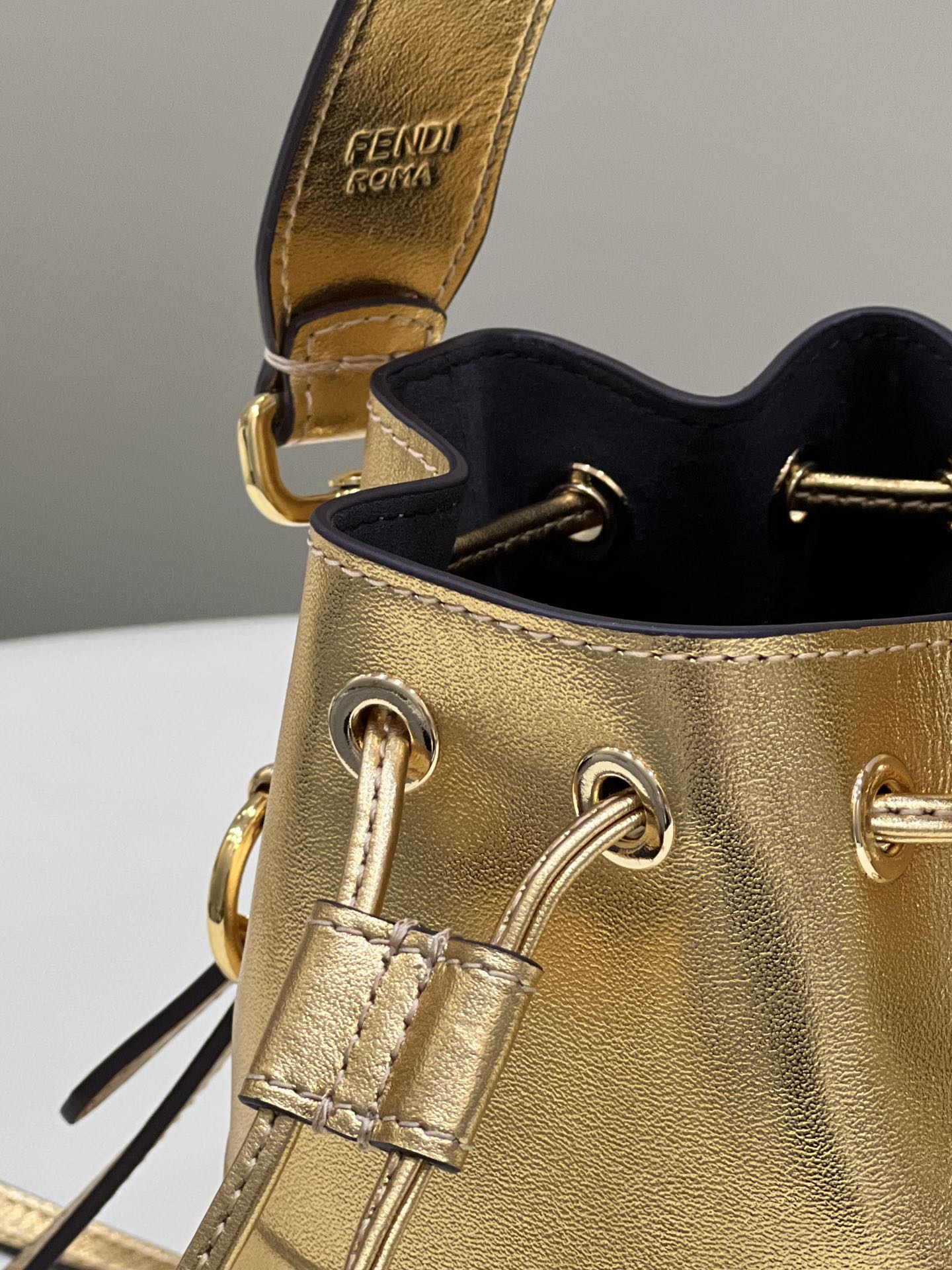 FENDI Mon Tresor Mini Bucket Bag, Calfskin Model no: 8557