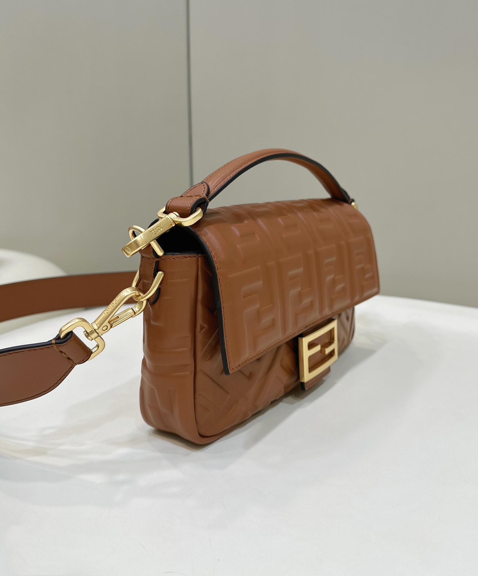 Baguette Flap Crossbody Handbag, Sheepskin Model no: 0135A