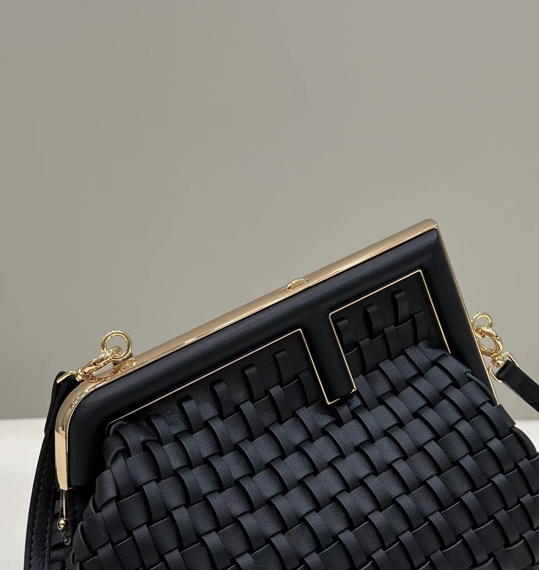 Fendi First Series Shoulder Bag, Fine Lamb Leather Weave Model no: 80103