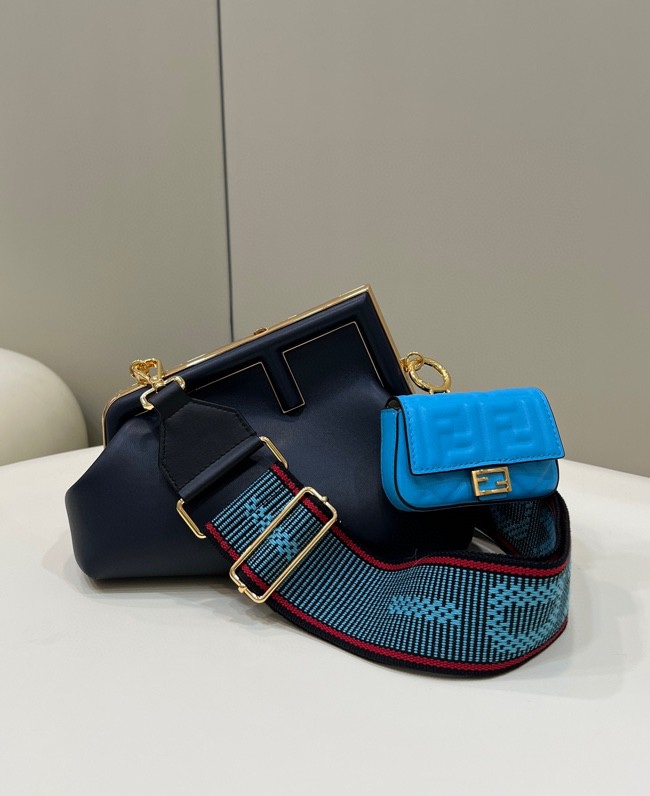 Fendi First Series, Soft Leather, Soft Lamb Wool Shoulder Strap Sold Separately Model no: 80018m