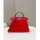 PEEKABOO Small Handbag, Calfskin, Exquisite Hand-Sewn Stitching Model no: 80013