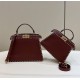 PEEKABOO Small Handbag, Calfskin, Exquisite Hand-Sewn Stitching Model no: 80013