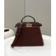 PEEKABOO Small Handbag, Calfskin, Exquisite Hand-Sewn Stitching Model no: 80013