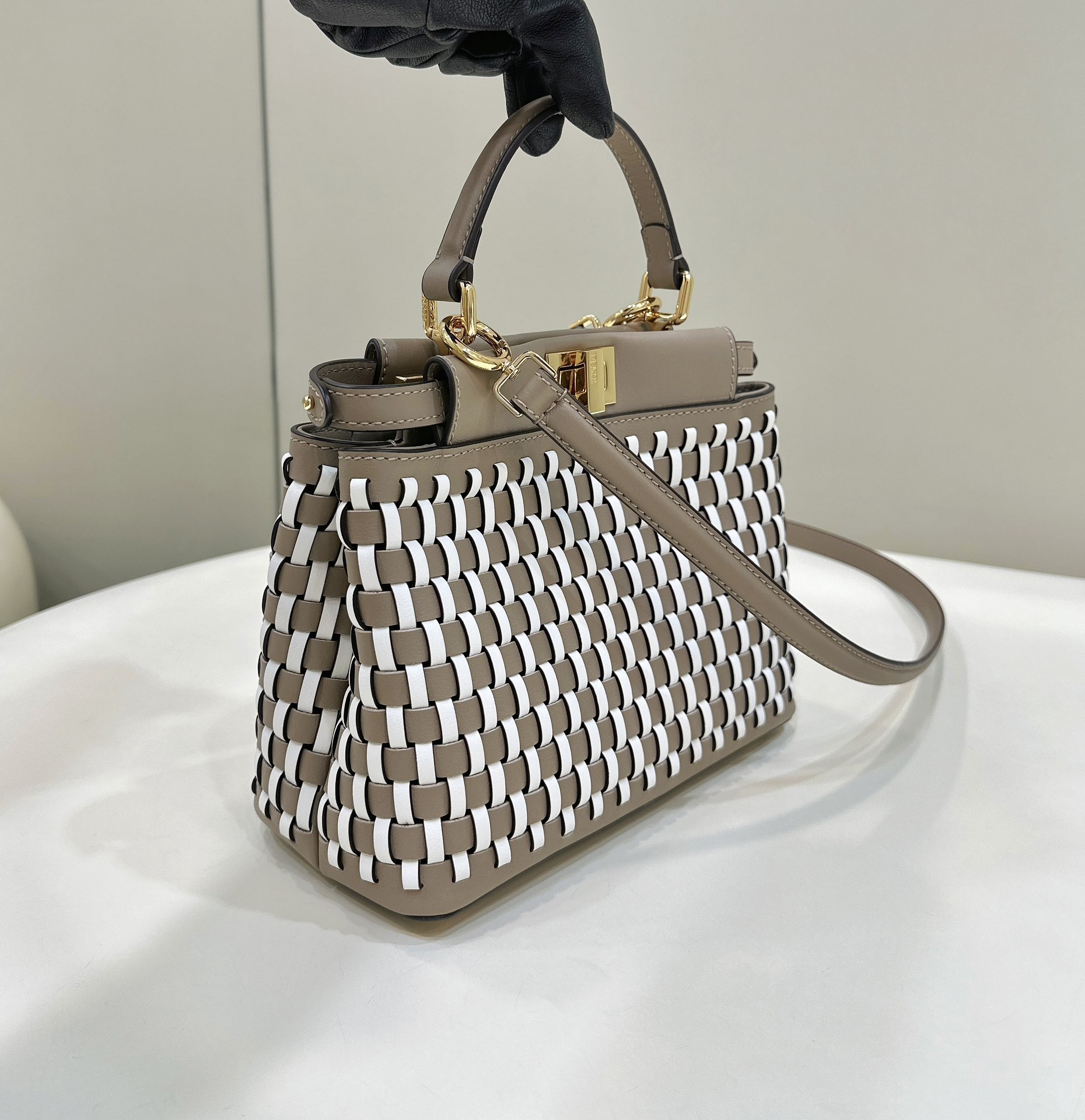 Iconic PEEKABOO Small Handbag, Handcrafted Calfskin Model no: 80109A