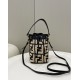 FENDI Mon Tresor Mini Bucket Bag, Raffia Handcrafted Weave Model no: 8278