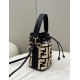 FENDI Mon Tresor Mini Bucket Bag, Raffia Handcrafted Weave Model no: 8278