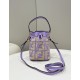 FENDI Mon Tresor Mini Bucket Bag, Raffia Handcrafted Weave Model no: 8278