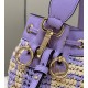 FENDI Mon Tresor Mini Bucket Bag, Raffia Handcrafted Weave Model no: 8278