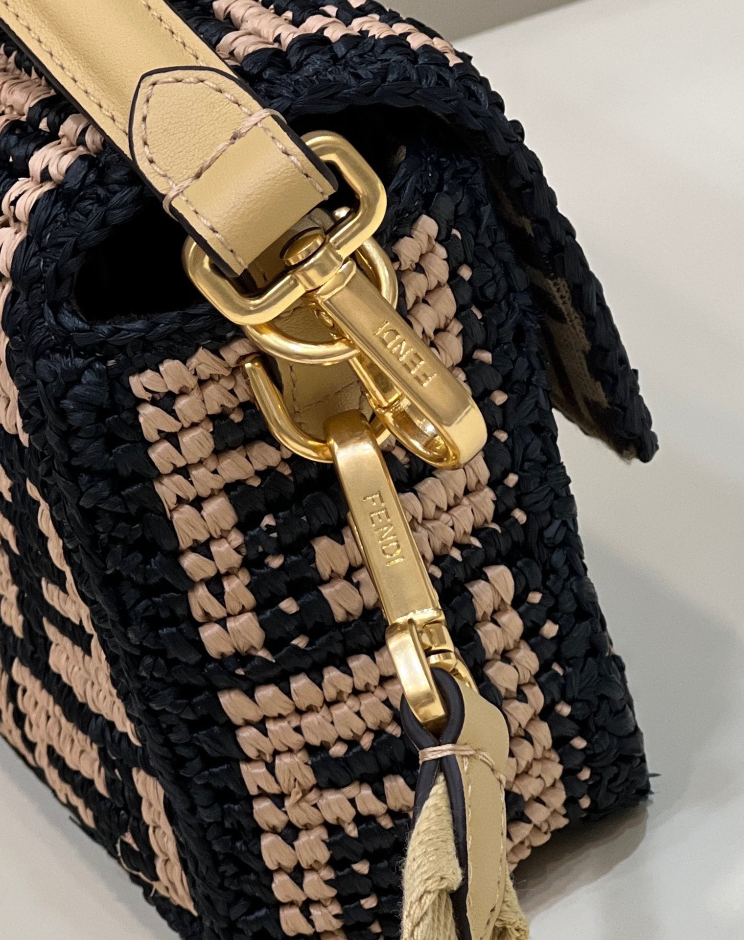 FENDI Iconic Baguette Handcrafted Raffia Handbag Model no: 8273B