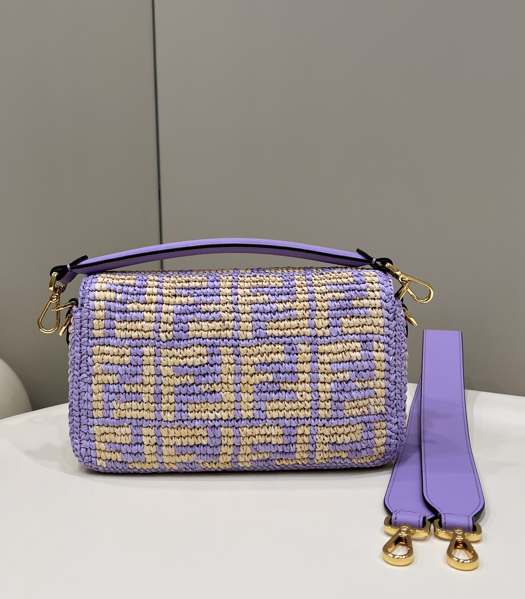 FENDI Iconic Baguette Handcrafted Raffia Handbag Model no: 8273