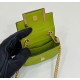 NANO BAGUETTE Super Mini Bag, Soft Sheepskin with Long Chain Shoulder Strap Model no: 8603