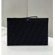 FF Monogram Fabric and Leather Clutch Model no: 8652