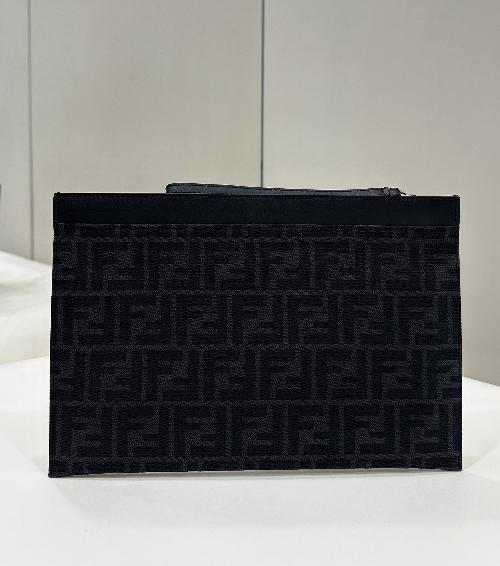 FF Monogram Fabric and Leather Clutch Model no: 8652