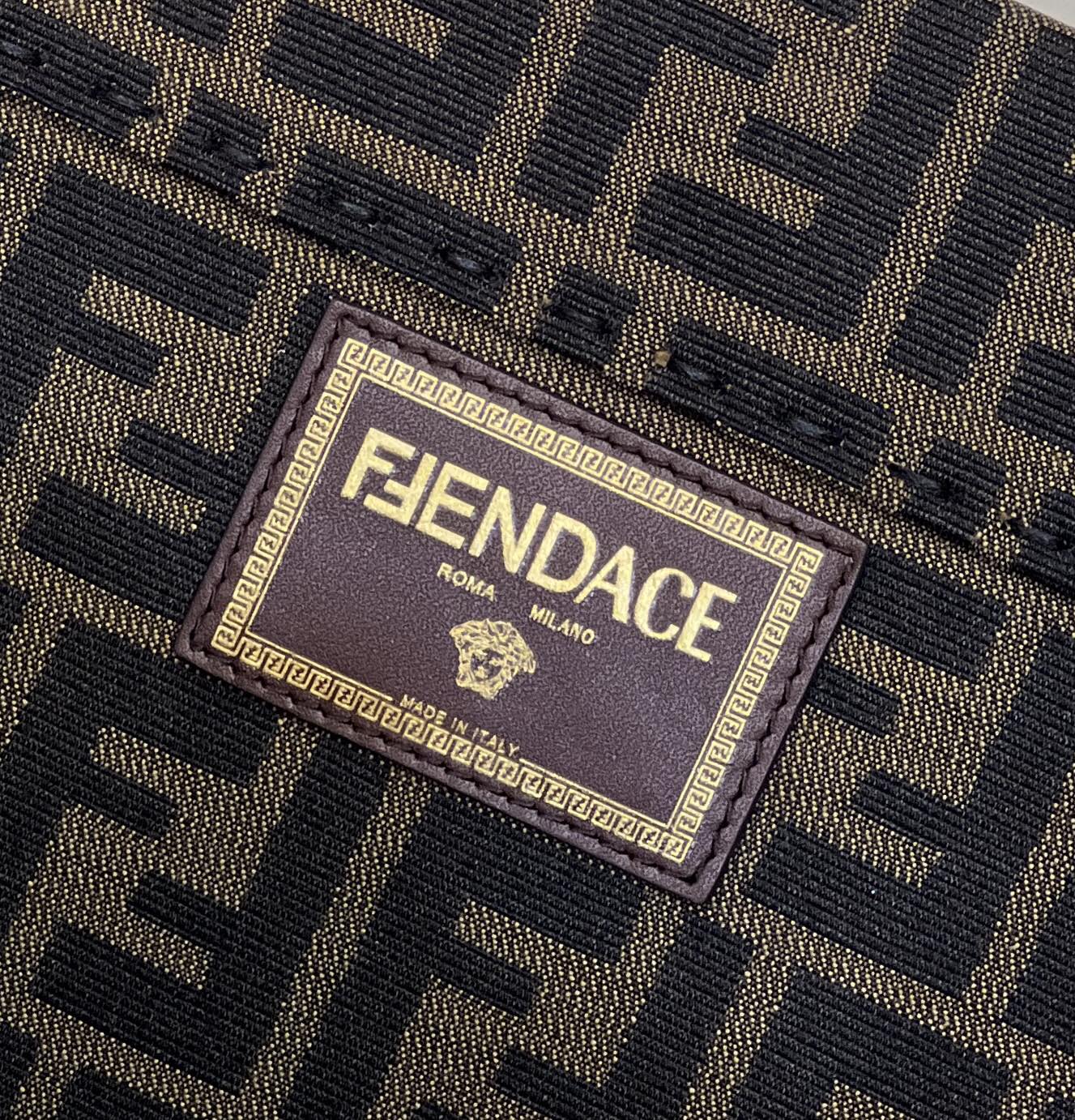 FENDI & VERSACE collaboration, classic vintage logo with Medusa pattern Model no: 8565