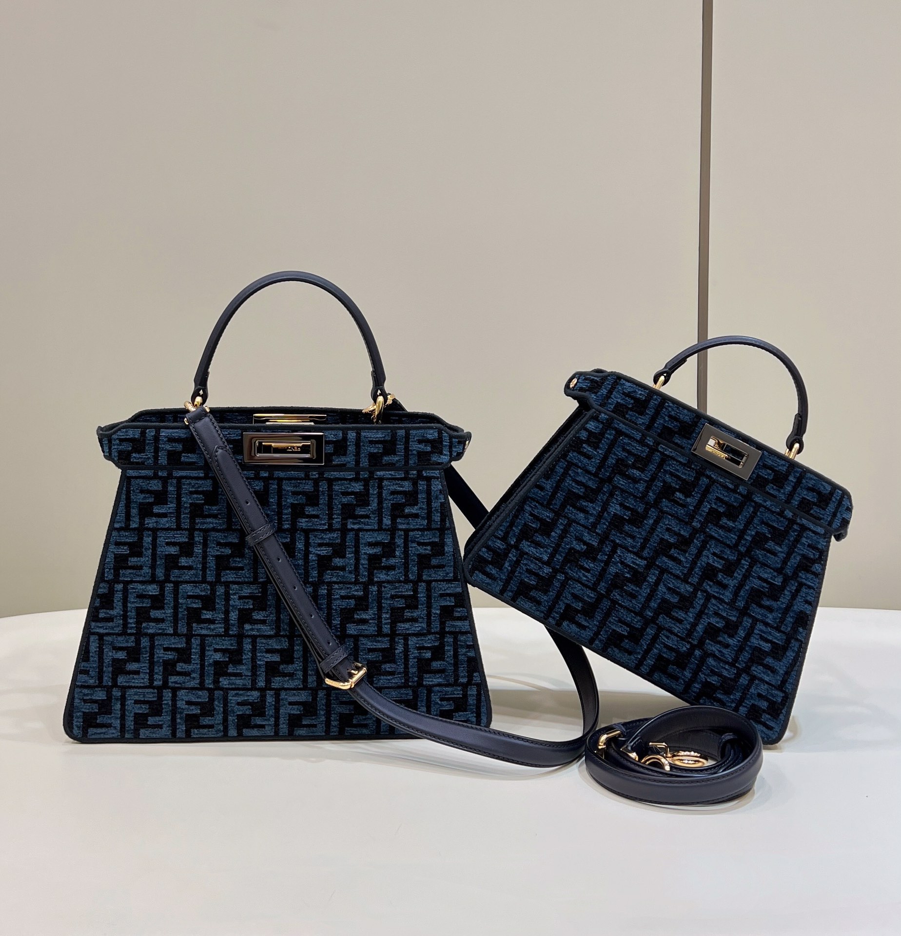 Fendi PEEKABOO, classic FF pattern Model no: 80106