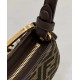 O'Lock clutch, mixed gold and silver with tortoiseshell effect organic glass chain decoration handle Model no: 8573