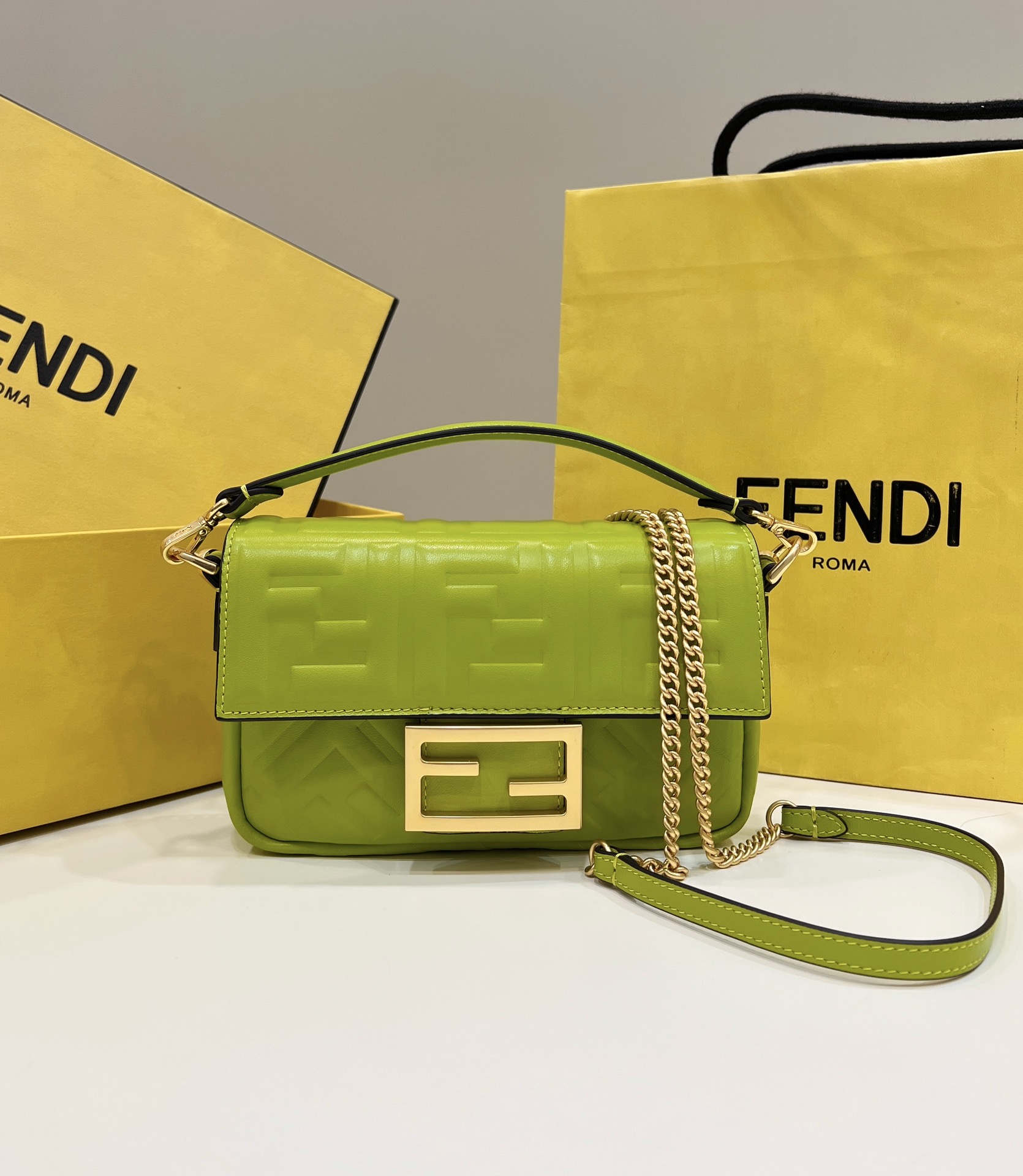 Fendi Baguette bag, sheepskin, mini version Model no: 0135As