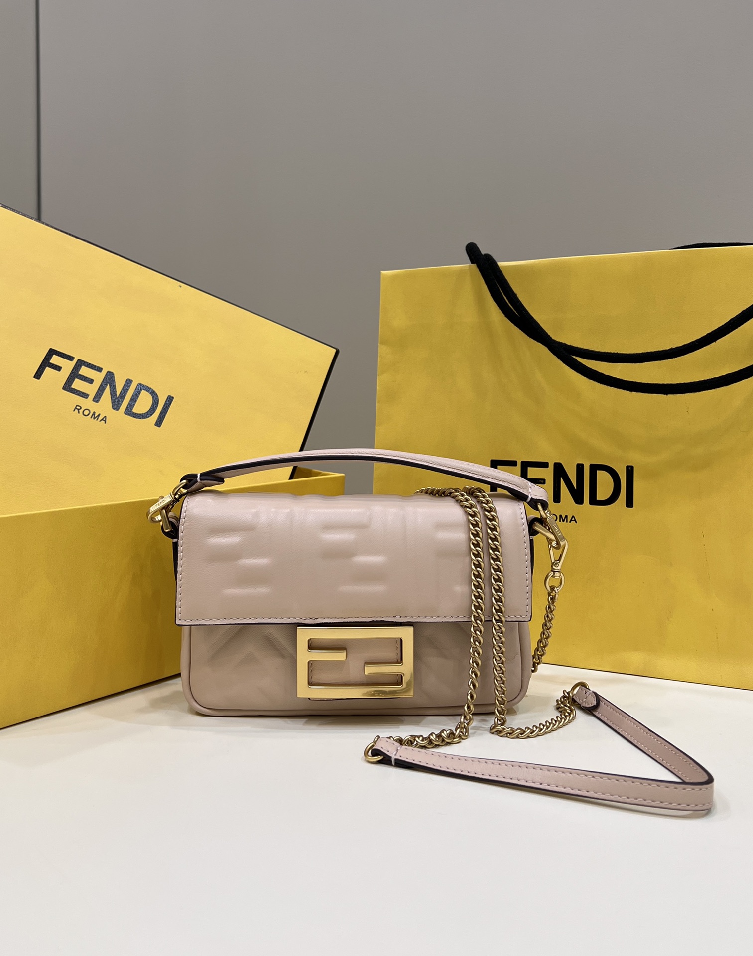 Fendi Baguette bag, sheepskin, mini version Model no: 0135s