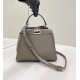 PEEKABOO handbag, hand-sewn exterior, all leather with snake skin wristlet Model no: 8551