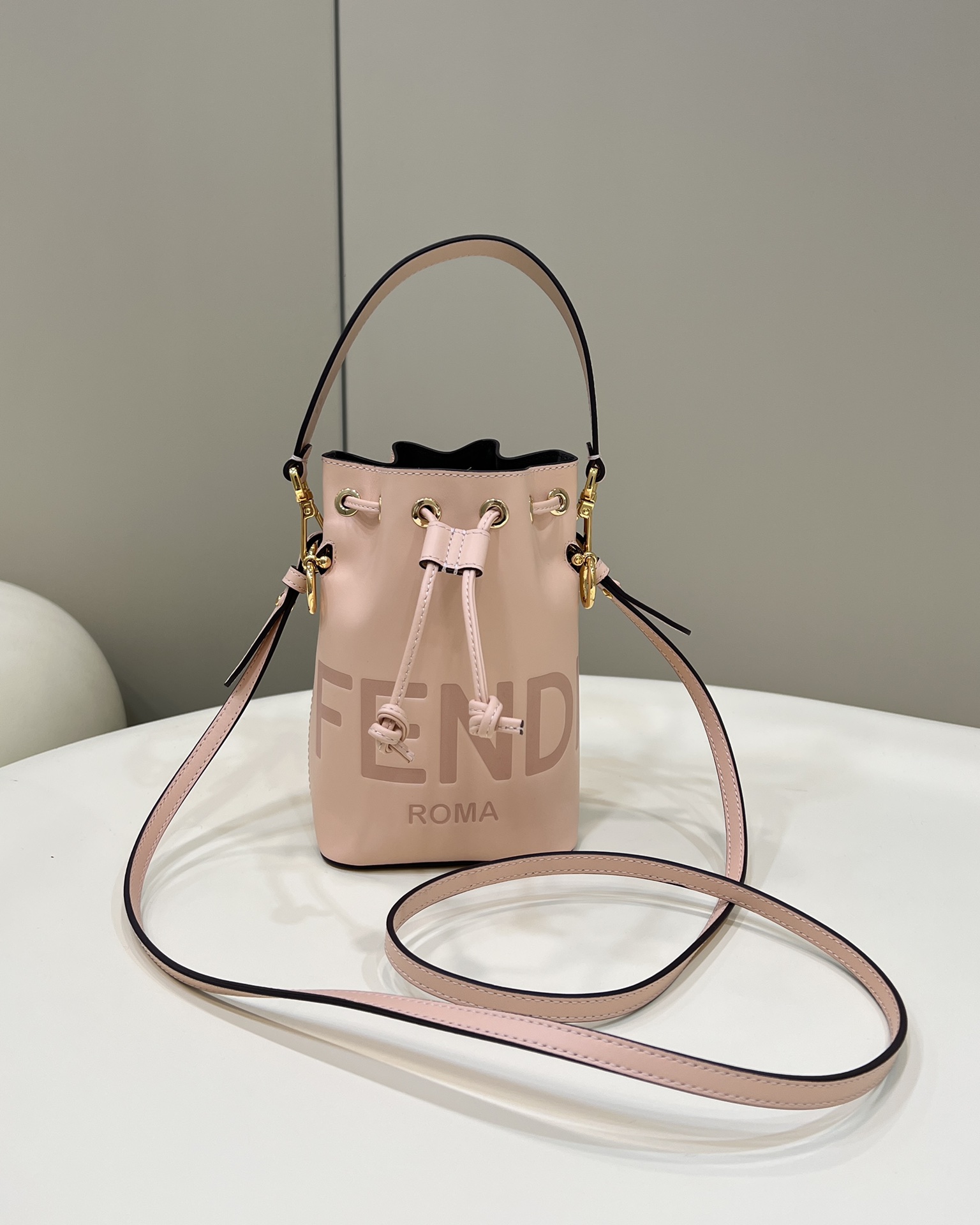 FENDI Mon Tresor mini bucket bag, Italian calf leather Model no: 8288