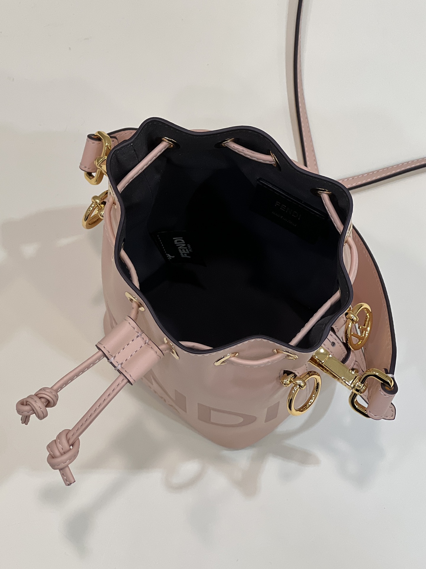 FENDI Mon Tresor mini bucket bag, Italian calf leather Model no: 8288