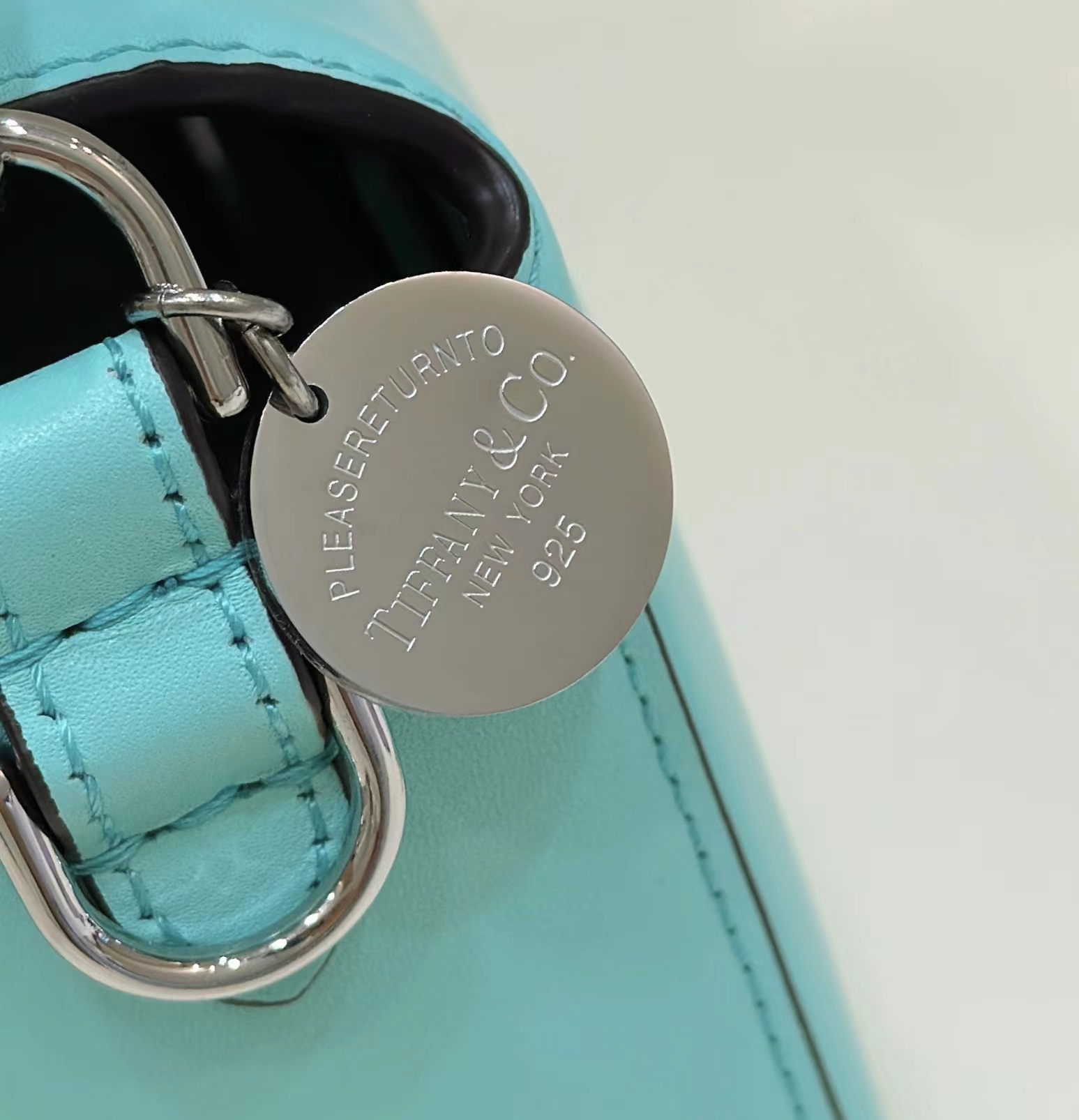 Baguette Series Tiffany Blue All Leather Model no: 80128